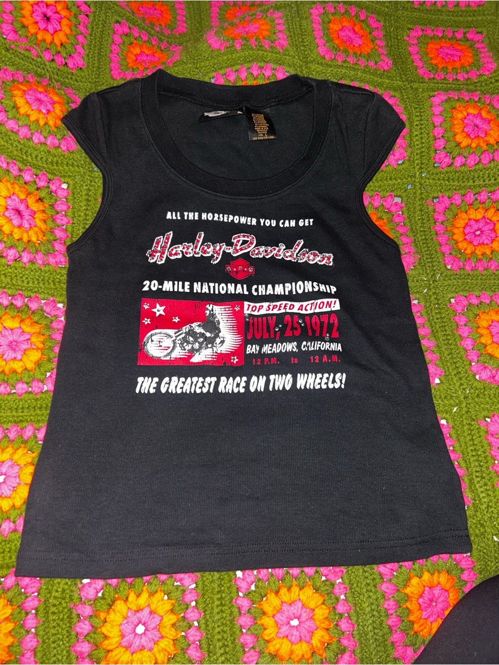 Harley-Davidson Black Graphic Tank Top